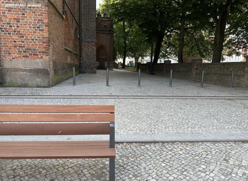 Blick von der Marienchorstraße auf den nördlichen Bereich von Stankt Marien Blick von der Marienchorstraße auf den nördlichen Bereich von Stankt Marien