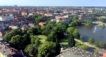 Blick auf Kiel vom Rathausturm aus