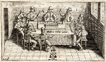 Musizierszene aus Johann Martin Rubert, Musikalischer ARJEN Erster Teil, Stralsund 1647 (Universitätsbibliothek Kassel)