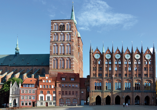 Ensemble Rathaus und St. Nikolai in Stralsund