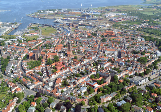 Luftbild Altstadt Wismar