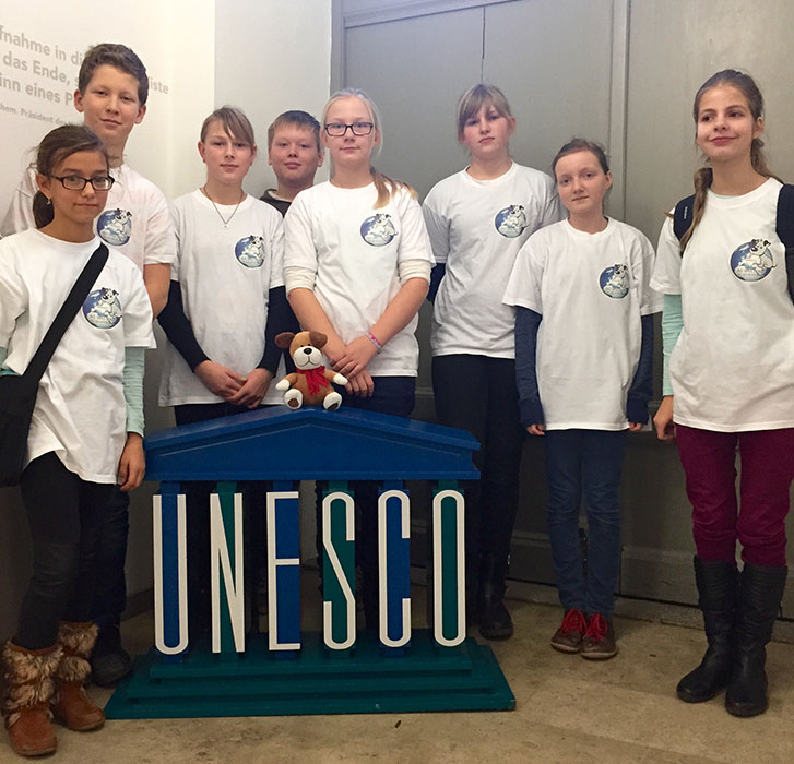 UNESCO-AG der IGS Grünthal besucht der Welterbe-Ausstellung Stralsund