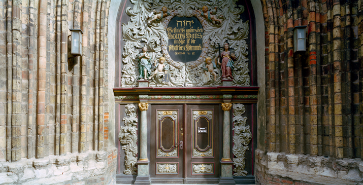 Baroque Gate of St. Nicholas' Church in Stralsund